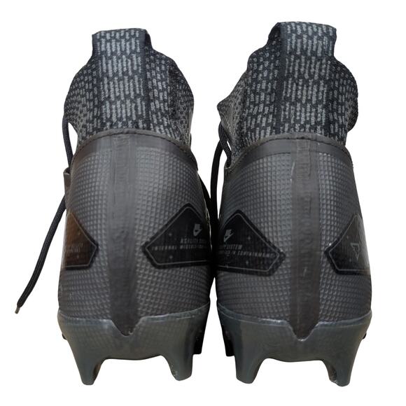 Nike Alpha Menace Elite 3 Football Cleats Mens 9 Black Gray Flyknit CT6648-010 main image 8